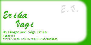 erika vagi business card