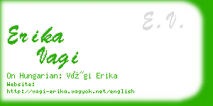 erika vagi business card